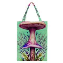 Tiny Witchy Mushroom Classic Tote Bag by GardenOfOphir