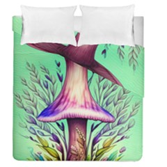 Tiny Witchy Mushroom Duvet Cover Double Side (queen Size) by GardenOfOphir