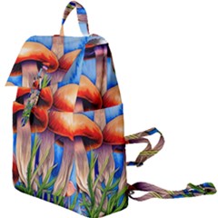 Garden Mushrooms In A Flowery Craft Buckle Everyday Backpack by GardenOfOphir