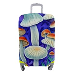 Farmcore Mushroom Foraging In A Forrest Luggage Cover (small) by GardenOfOphir
