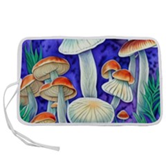 Farmcore Mushroom Foraging In A Forrest Pen Storage Case (l) by GardenOfOphir