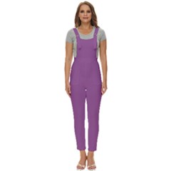 Hyacinth Violet Purple	 - 	pinafore Overalls Jumpsuit by ColorfulWomensWear