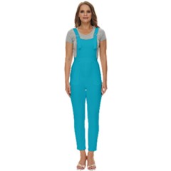 Scuba Blue	 - 	pinafore Overalls Jumpsuit by ColorfulWomensWear