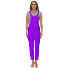 Vivid Violet Purple	 - 	pinafore Overalls Jumpsuit
