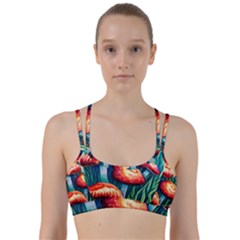 Enchanted Forest Mushroom Line Them Up Sports Bra