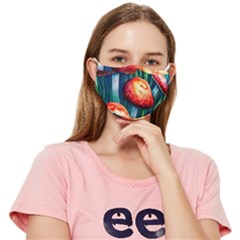 Enchanted Forest Mushroom Fitted Cloth Face Mask (Adult)