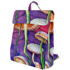 Foraging Mushroom Garden Flap Top Backpack by GardenOfOphir