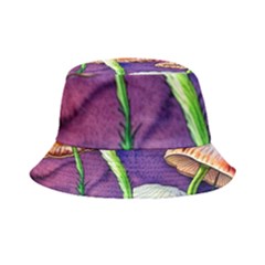 Foraging Mushroom Garden Inside Out Bucket Hat by GardenOfOphir