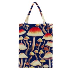 Natural Mushroom Fairy Garden Classic Tote Bag by GardenOfOphir