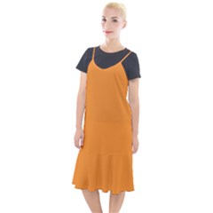 Deep Saffron Orange	 - 	camis Fishtail Dress