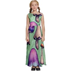 Fairycore Kids  Satin Sleeveless Maxi Dress by GardenOfOphir