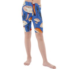 Tiny And Delicate Animal Crossing Mushrooms Kids  Mid Length Swim Shorts