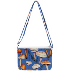 Tiny And Delicate Animal Crossing Mushrooms Double Gusset Crossbody Bag by GardenOfOphir