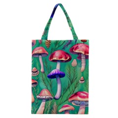 Foresty Mushroom Classic Tote Bag by GardenOfOphir