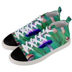 Foresty Mushroom Men s Mid-top Canvas Sneakers by GardenOfOphir