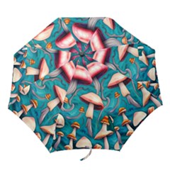 Witchy Mushroom Folding Umbrellas by GardenOfOphir