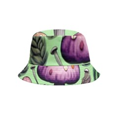 Witchy Forest Mushroom Inside Out Bucket Hat (kids) by GardenOfOphir