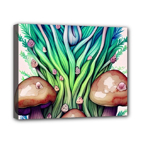 Goblin Core Forest Mushroom Canvas 10  X 8  (stretched) by GardenOfOphir