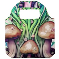 Goblin Core Forest Mushroom Foldable Grocery Recycle Bag