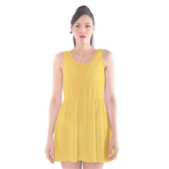 Primrose Yellow	 - 	scoop Neck Skater Dress by ColorfulDresses
