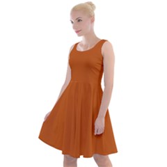 Orange Chocolat	 - 	knee Length Skater Dress by ColorfulDresses