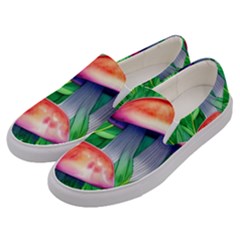 A Forest Fantasy Men s Canvas Slip Ons by GardenOfOphir