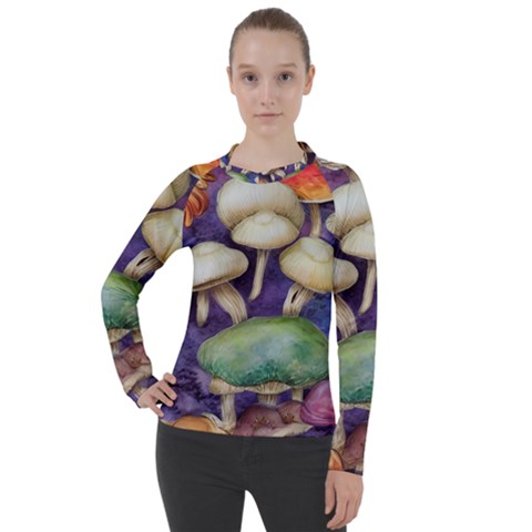 A Fantasy Women s Pique Long Sleeve Tee by GardenOfOphir