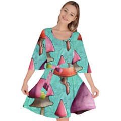 A Fantasy Velour Kimono Dress by GardenOfOphir