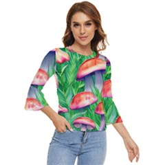 A Forest Fantasy Bell Sleeve Top