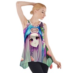 Fantasy Mushrooms Side Drop Tank Tunic by GardenOfOphir