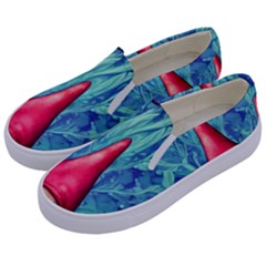 Mushroom Magic Kids  Canvas Slip Ons by GardenOfOphir