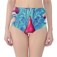 Mushroom Magic Classic High-waist Bikini Bottoms