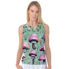 Boho Woods Mushroom Women s Basketball Tank Top