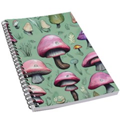 Boho Woods Mushroom 5 5  X 8 5  Notebook by GardenOfOphir
