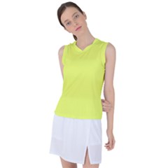 Lemon Yellow	 - 	sleeveless Sports Top by ColorfulSportsWear