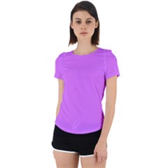 Helio Purple	 - 	back Cut Out Sport Tee by ColorfulSportsWear