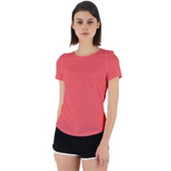 Bean Red	 - 	back Cut Out Sport Tee