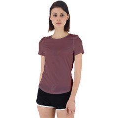 Bole Brown	 - 	back Cut Out Sport Tee