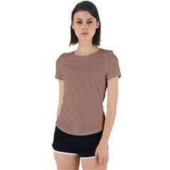 French Beige	 - 	back Cut Out Sport Tee