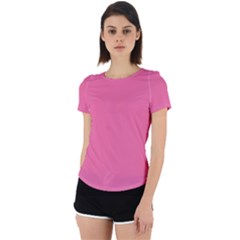 Cyclamen Pink	 - 	back Cut Out Sport Tee