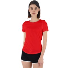 Candy Apple Red	 - 	back Cut Out Sport Tee