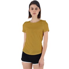 Honey Yellow	 - 	back Cut Out Sport Tee