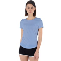 Soft Cerulean	 - 	back Cut Out Sport Tee