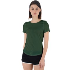 Dark Forest Green	 - 	back Cut Out Sport Tee