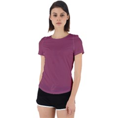 Quinacridone Magenta	 - 	back Cut Out Sport Tee by ColorfulSportsWear