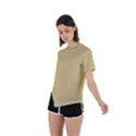 Soft Oat	 - 	Asymmetrical Short Sleeve Sports Tee View2