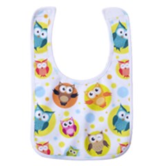 Owl Bird Cartoon Baby Bib by Jancukart