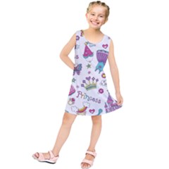 Princess Element Background Material Kids  Tunic Dress