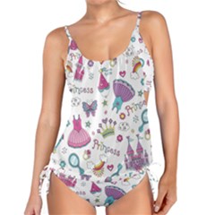 Princess Element Background Material Tankini Set