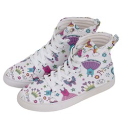 Princess Element Background Material Men s Hi-Top Skate Sneakers